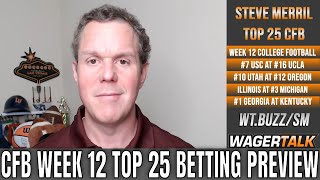 College Football Week 12 Picks and Odds | Top 25 College Football Betting Preview & Predictions