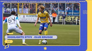 HIGHLIGHTS l STVV - Club Brugge l 2-1