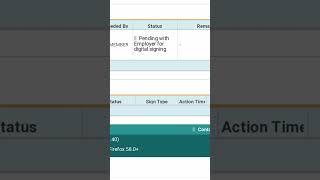 Employer for digital signing Pending with hindi