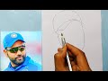 How to draw Rohit Sharma / rohit sharma easy drawing