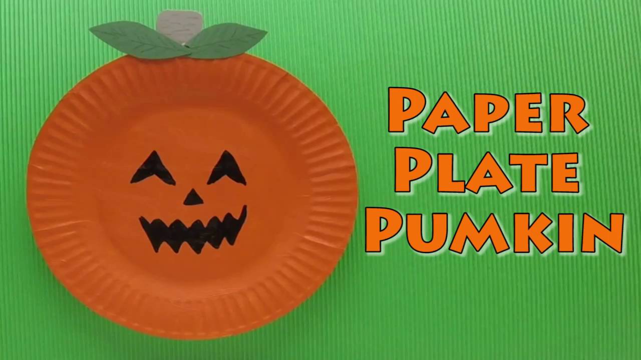 Fall Paper Plate Pumpkin Craft