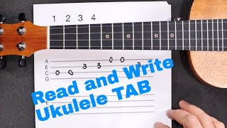 How to Read & Write Ukulele TAB // Easy Ukulele Tutorial
