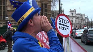 Rain or shine, Mr Stop Brexit delivers his message