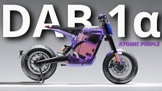 This Video Game Inspired DAB 1α Motorcycle Has a Transparent Purple Body \u0026 Cheat Codes