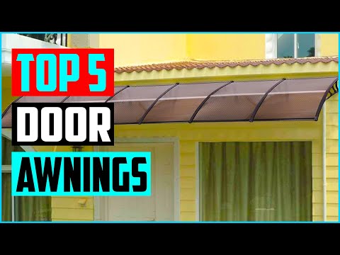 How door canopies and window awnings can help in the winter?