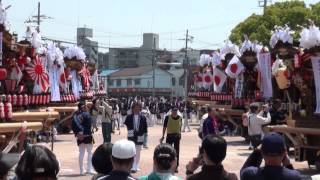 平成２６年　第三回　宝塚だんじりパレード(上中筋・中筋南･中山寺・丸橋・大原野中部・米谷東・小林・川面東・川面西・川面南・小濱・口谷･上安倉･安倉南)