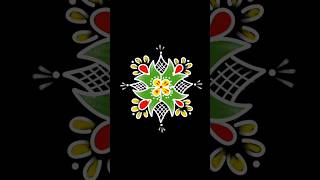 Sravanamasam Friday special rangoli designs Muggulu with dots kolam designs festival rangoli