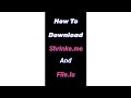 How To Download 🔗 Shrinke.me link and file.lu link 🤩| #kutty_tech  #shrinkearn #filelu #links