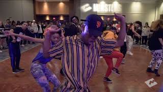 Luam teaches '16 shots' Stefflon Don @ Monsters of Hip Hop Atlanta