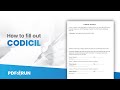 How to Fill Out Codicil | PDFRun