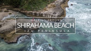 Walking around Shirahama Beach in Izu Peninsula | Japan Walk 4k