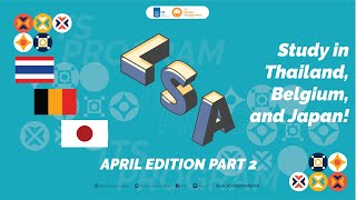 Let's Study Abroad April 2021 Part 2: SIIT Thailand, VIVES Belgium, SIT Japan
