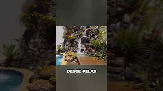 Como fazer uma cascata artificial com pedras naturais para piscinas