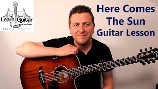 Here Comes The Sun - Acoustic Guitar Lesson - The Beatles - Drue James - Part 1