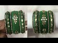 silk thread bangle simple kundan stones design how to wrap like a pro super tips in tamil