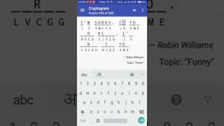 Cryptogram Puzzle #40 Android Quote Answer