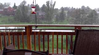 A view of a crazy Hailstorm from my house.