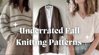 Underrated Knitting Patterns for the Transition to Fall / Knitting Podcast / Fall Knitting Trends