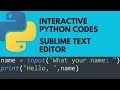 ازاي تbuild اي كود python ف sublime