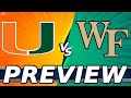 Miami Hurricanes vs Wake Forest Preview & Score Prediction | Must Win Game For BOTH