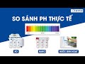 So sánh pH sau máy lọc nước RO, nano và nước máy sinh hoạt bằng demo thực tế