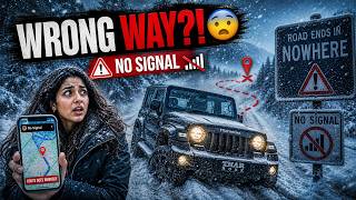 Lost on a Snowy Road ❄️ | Google Maps Took Me the Wrong Way 😳