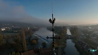 Drone D'idées vous fait découvrir l'église de Dampierre sur le Doubs