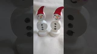 ☃️ Christmas DIY series part -3 |DIY Snowman with waste materials ❄❤#shorts #trending #nivysartzone