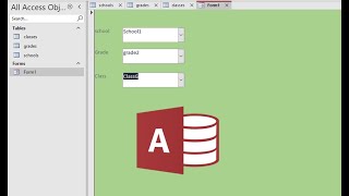 How to fill three comboBoxes from three tables in MS access forms