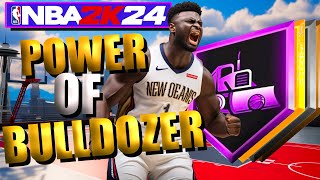 THE POWER OF THE BULLDOZER BADGE in NBA 2K24 - NBA 2K24 GURU TIPS