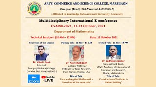 International E-conference CVAINB-2021, Dept. of Mathematics, ACS College, Maregaon