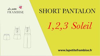 Tutoriel couture pantalon short 123 Soleil.