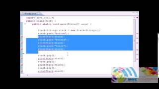 Intermediate Java Tutorial 14 Stacks, push, pop