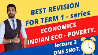 Best Revision | Indian eco | Poverty one shot | economics Lecture 3