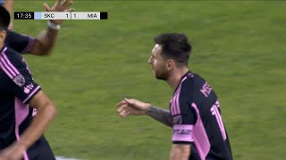 Messi  Crazy ASSIST vs Sporting KC