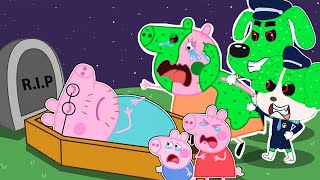 OH NO!! Labrador Zombie Attack!!! Dad Pig please wake up!!! Sad story Labrador \u0026 Peppa Pig Cartoon