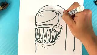 EASY How to Draw AMONG US IMPOSTER SMILE