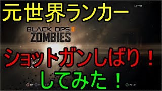 【BO2ゾンビ】元世界ランカーがショットガンしばりしてみた！