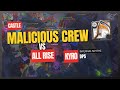 Malicious Crew Vs ALL RISE | Infernal Scythe POV | Gold Castle