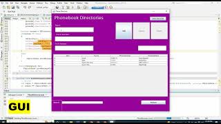 Database Project with Java Swing GUI - Phone Book Directory Data Entry