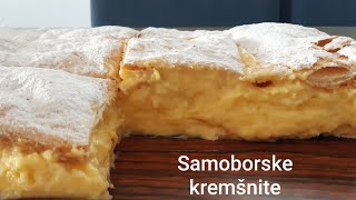 SAMOBORSKE KREMŠNITE / Custard cake