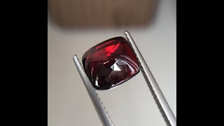 Sold !!!  4.30 Ct Natural Untreated Red Garnet | Sugarloaf  | VVS | Certified