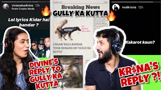 EMIWAY - GULLY KA KUTTA REACTION | DIVINE & KR$NA REPLY TO THIS TRACK