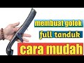 membuat golok full tanduk | proses pinsing golok full tanduk hitam #akanglukmanchannel