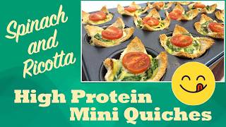 How to make Low Calorie Mini Spinach \u0026 Ricotta Quiches