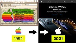 The Incredible Evolution Of APPLE Website (1994-2021)