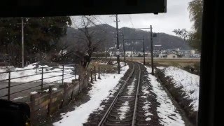 福井鉄道 福武線 ２００形 ２０３編成　１２０７列車　神明→泰澄の里　前面展望