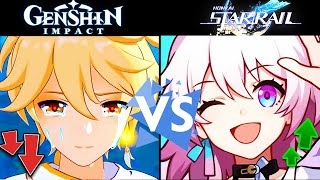 HONKAI : STAR RAIL VS GENSHIN IMPACT // WHICH GAME IS BETTER ??