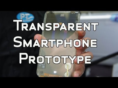 Transparent Smartphone Prototype by Polytron Hands On Video