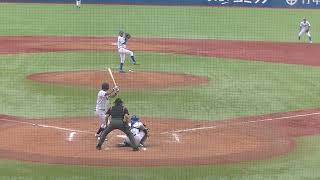 亜大 元プロ野球選手の小池正晃氏を父に持つ小池祐吏（東海大菅生・2年）がライトオーバーの二塁打を放つ【東都大学野球2024秋 青山学院大 対 亜細亜大 2024年10月10日】